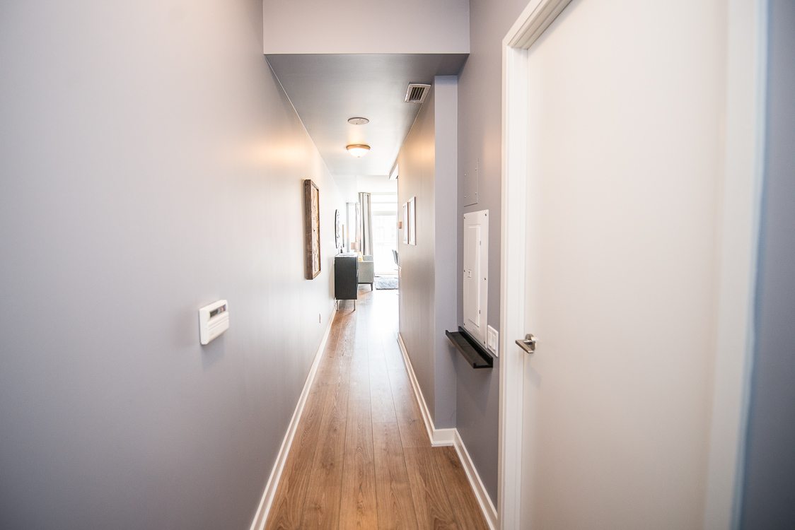 hallway in toronto furnished apartment in king west