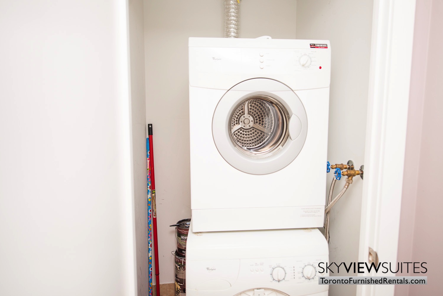 Signature suites furnished toronto washing drying machines