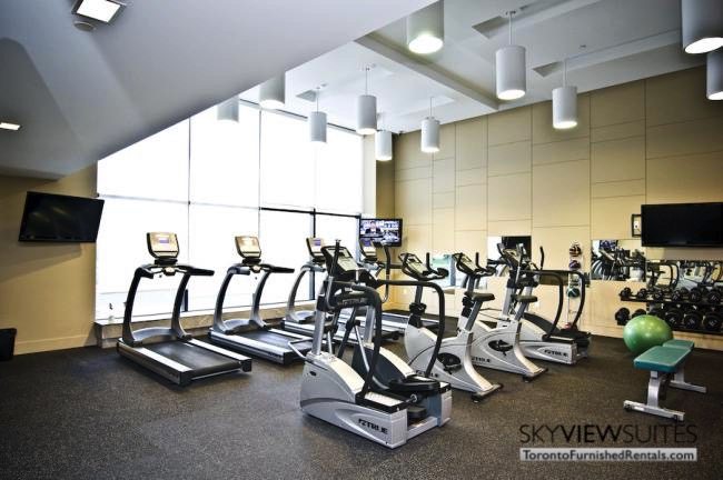 Cityplace corporate rentals Toronto fitness centre
