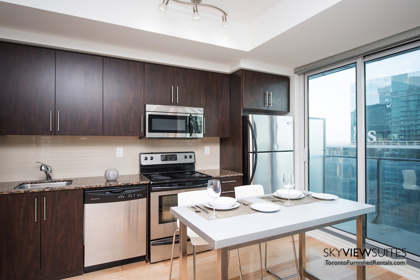 MLS furnished condo toronto oven kitchen