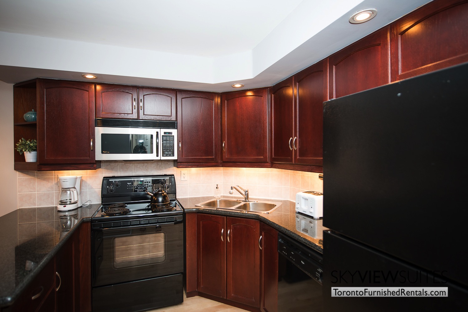 Wellington and Blue Jays Way executive rentals toronto kitchen