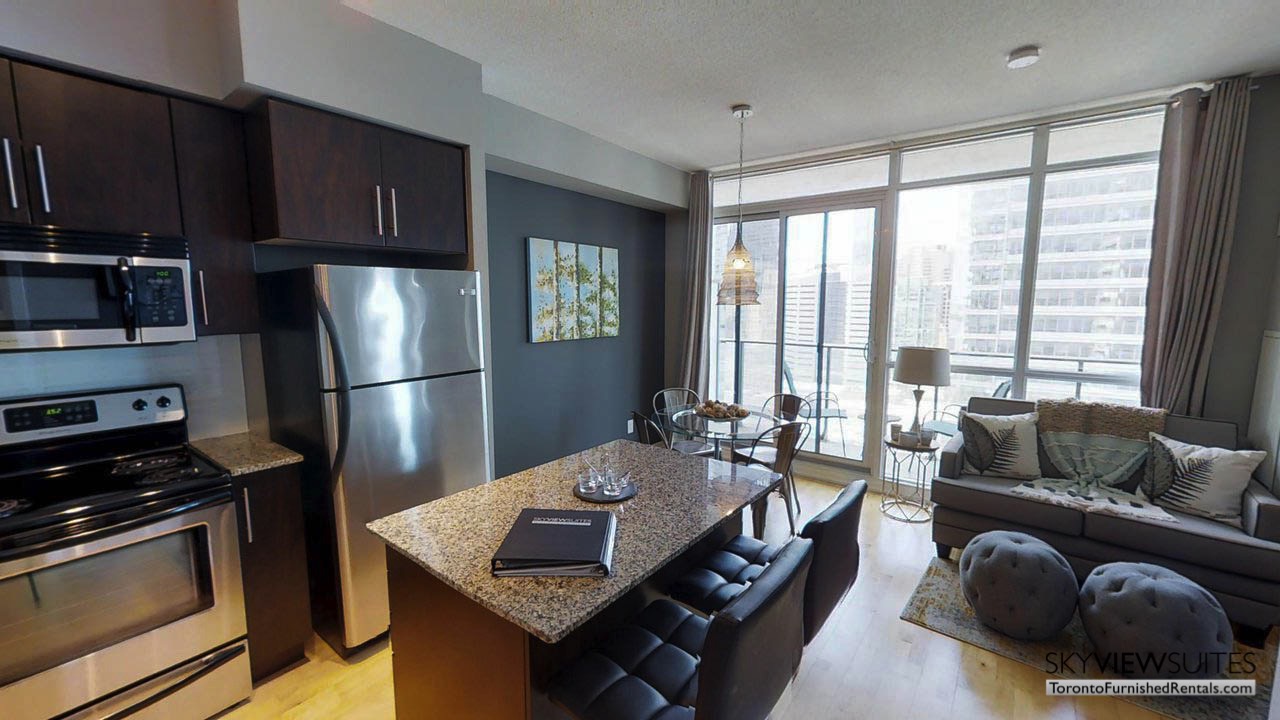 MLS serviced apartments toronto kitchen