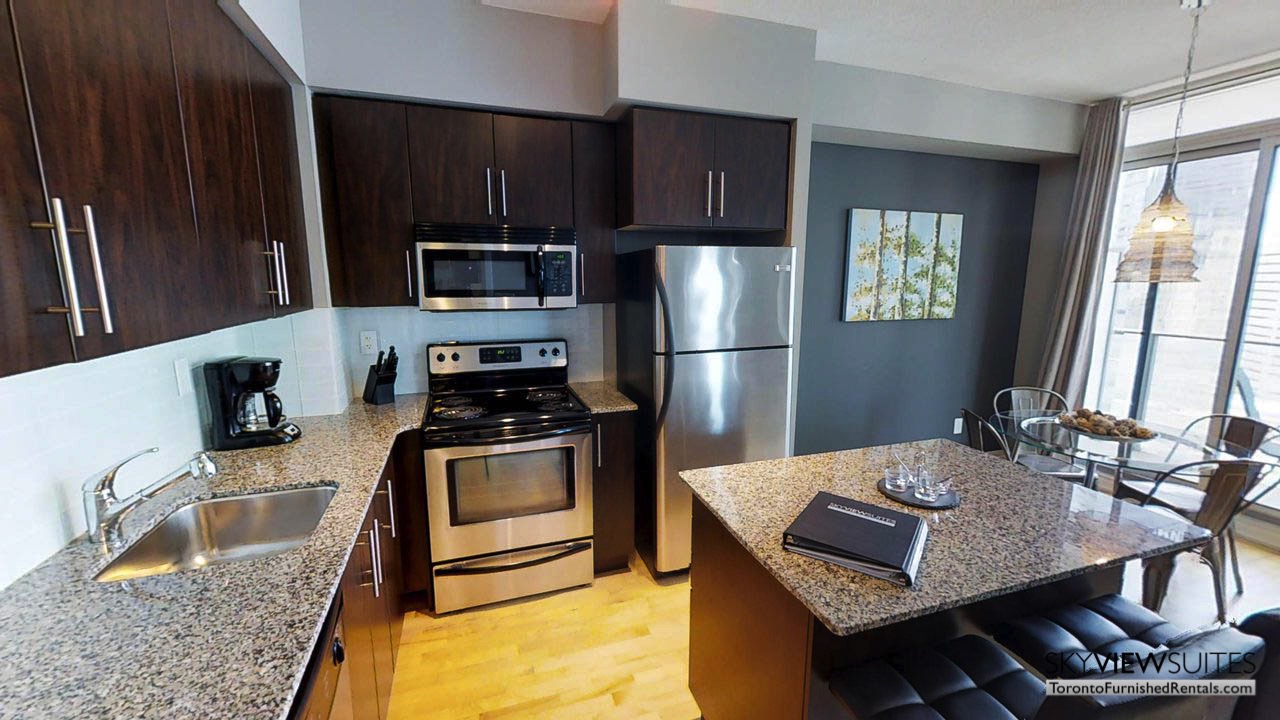 MLS serviced apartments toronto kitchen