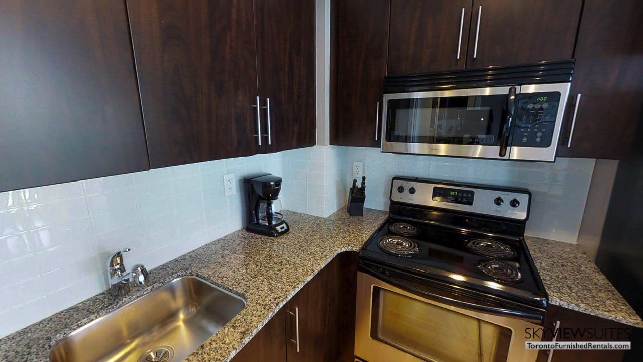 MLS serviced apartments toronto kitchen