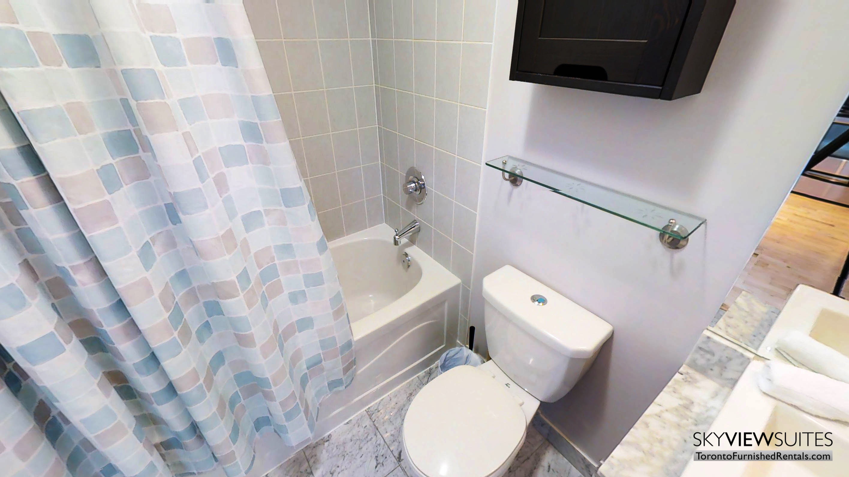 MLS serviced apartments toronto bathroom