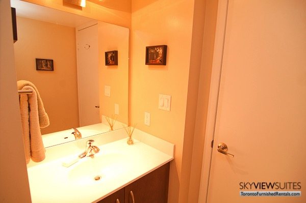 Qwest executive rental Toronto bathroom