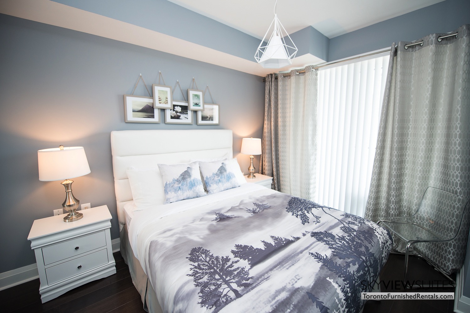 furnished apartments toronto Varsity art bedroom