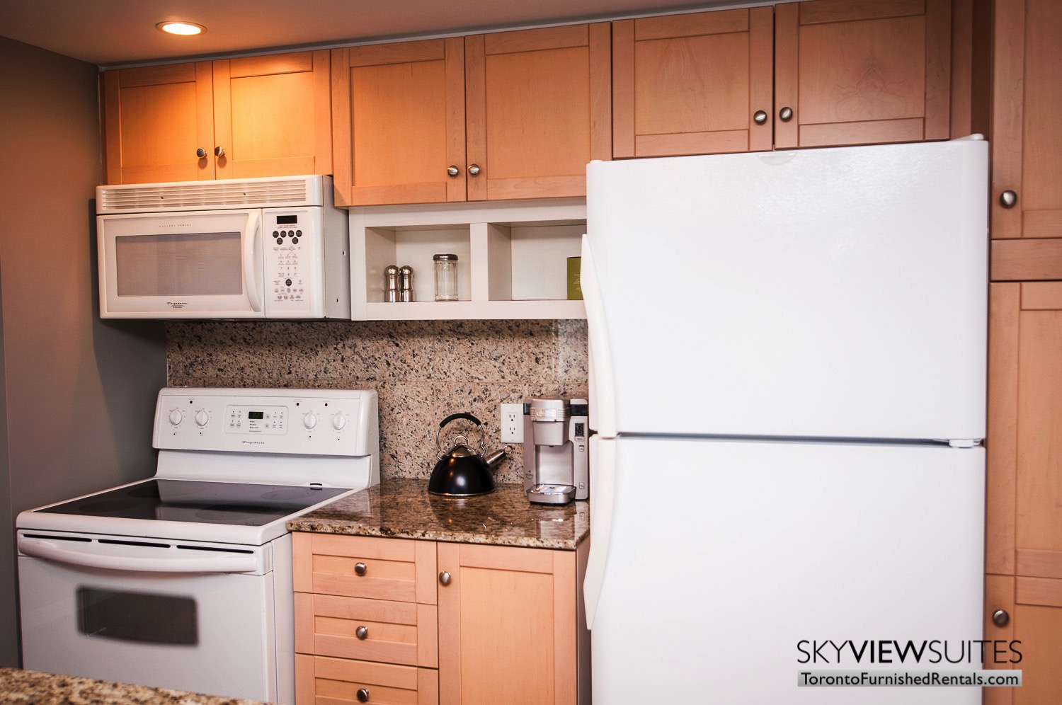 furnished rentals toronto waterfront kitchen