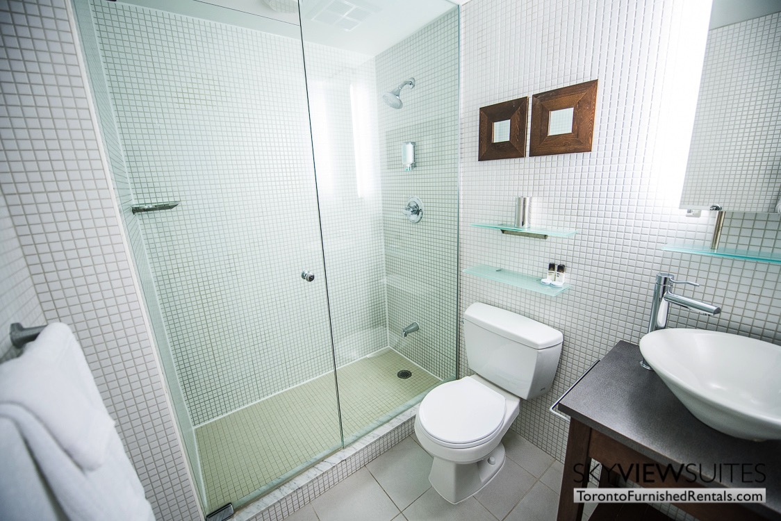 Urban furnished apartment toronto bathroom with shower