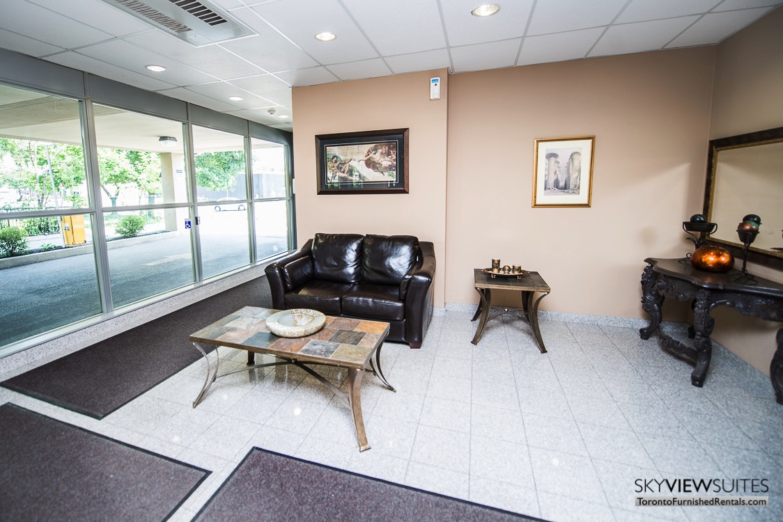 5940 Yonge Street furnished apartment toronto foyer