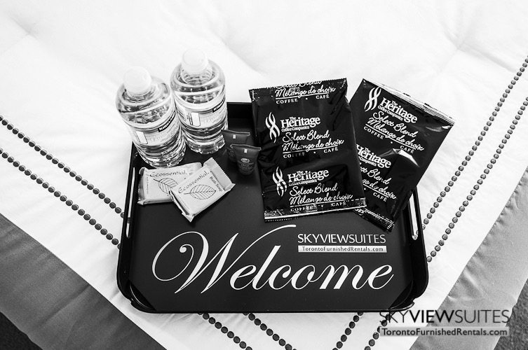 Leslie and Sheppard furnished suites toronto welcome pack