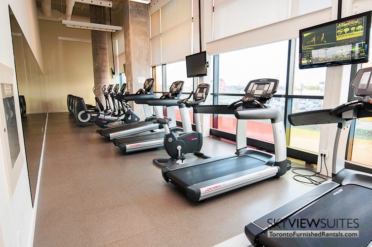 Leslie and Sheppard furnished suites toronto gym