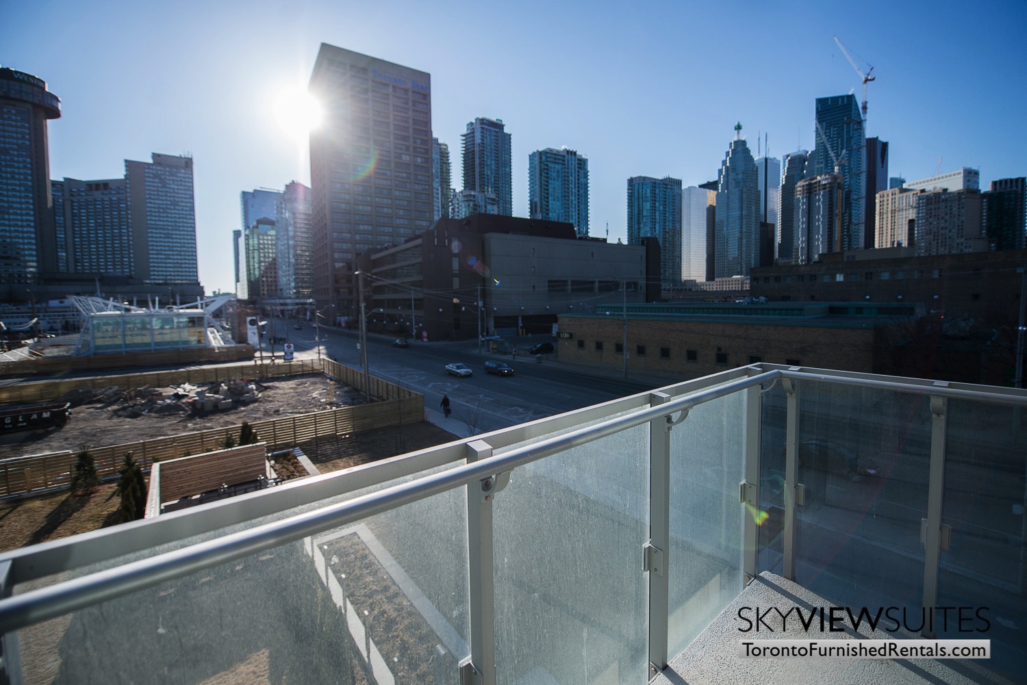 39 Queens Quay toronto corporate housing balcony