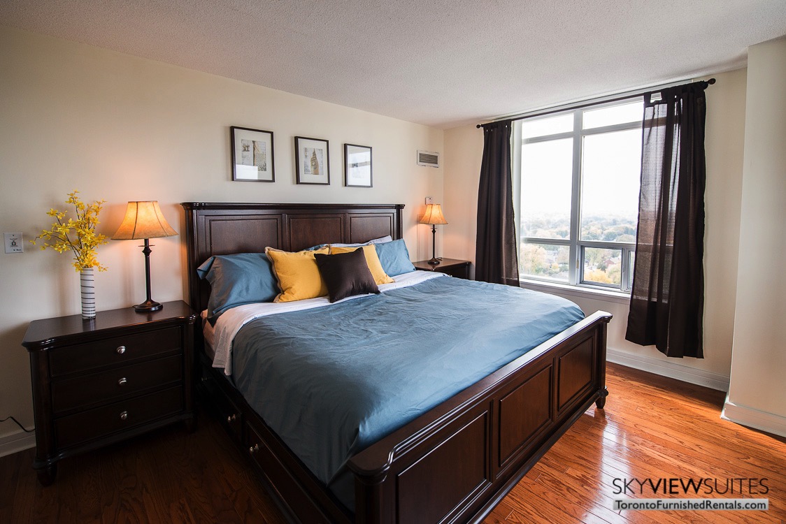 corporate rentals toronto Avondale bedroom