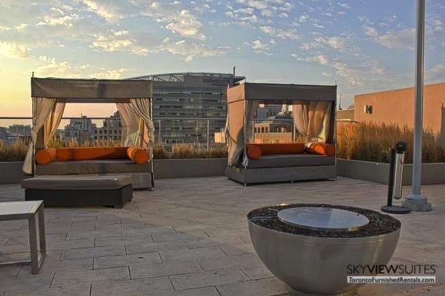furnished apartments toronto boutique rooftop lounge