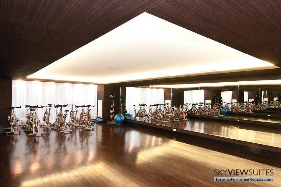 Festival Tower Toronto furnished rental fitness centre