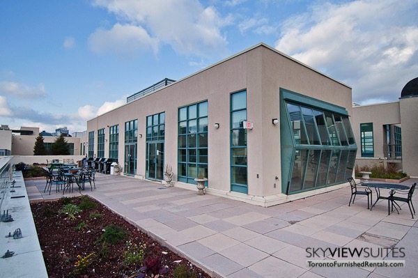 Church and Dundas toronto corporate housing rooftop patio