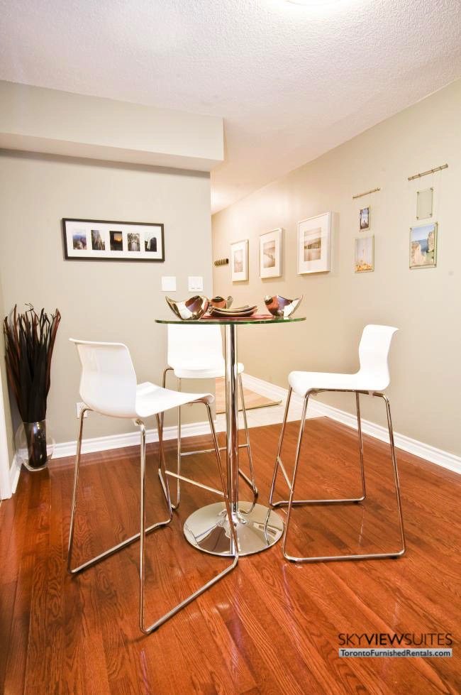 North York executive rentals Toronto table