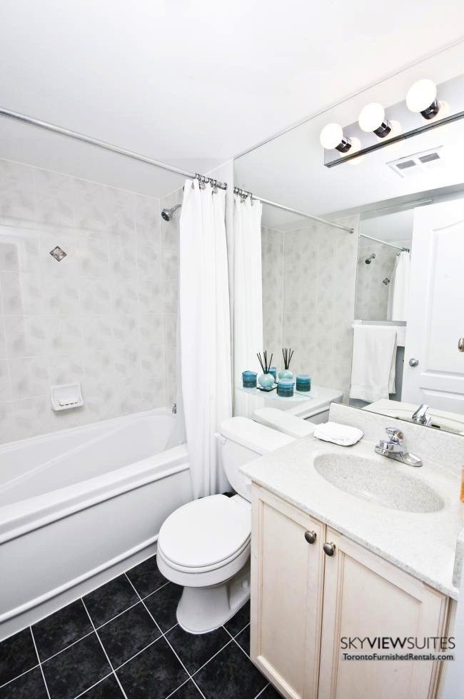 North York executive rentals Toronto bathroom