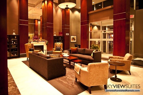 North York executive rentals Toronto lobby