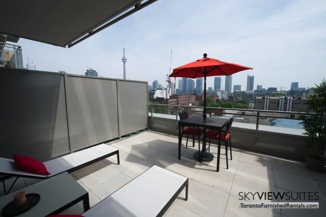 furnished apartments toronto portland patio terrace