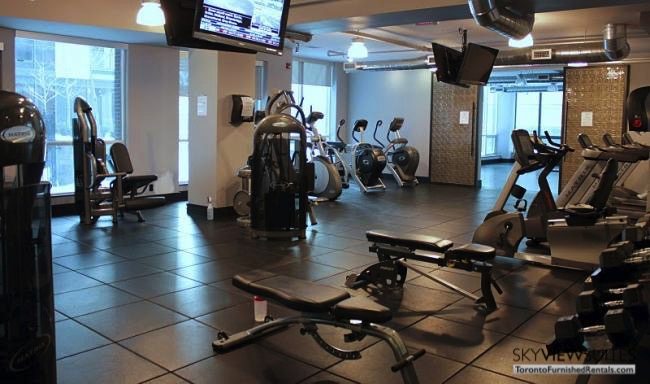 corporate housing toronto 1 Scott Street gym