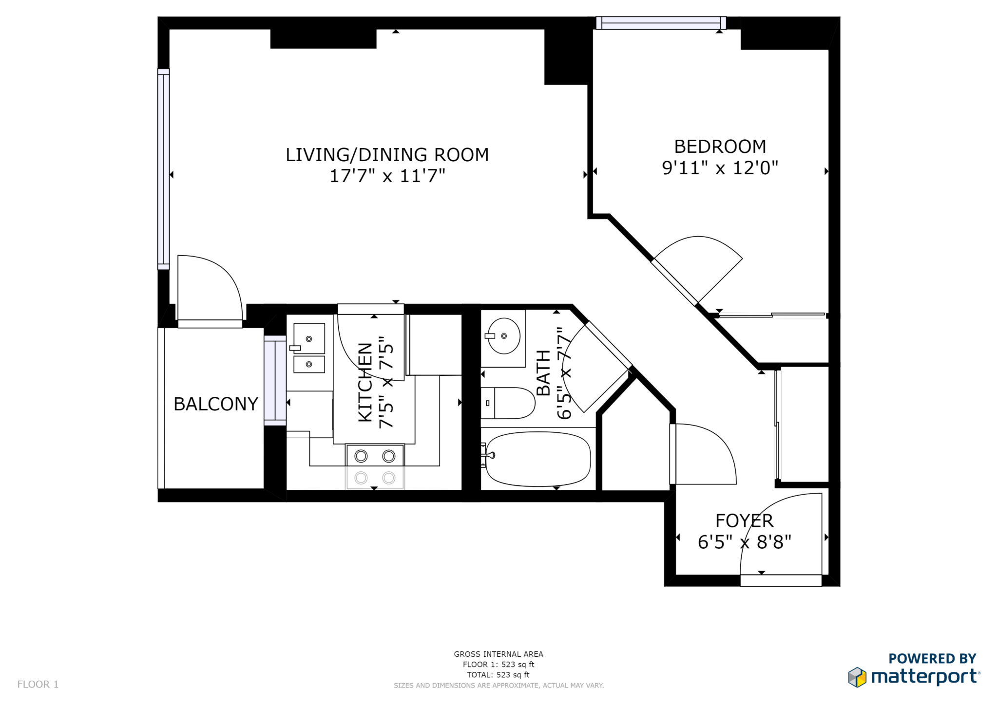 University Plaza BC One Bedroom Furnished Apartment for Rent