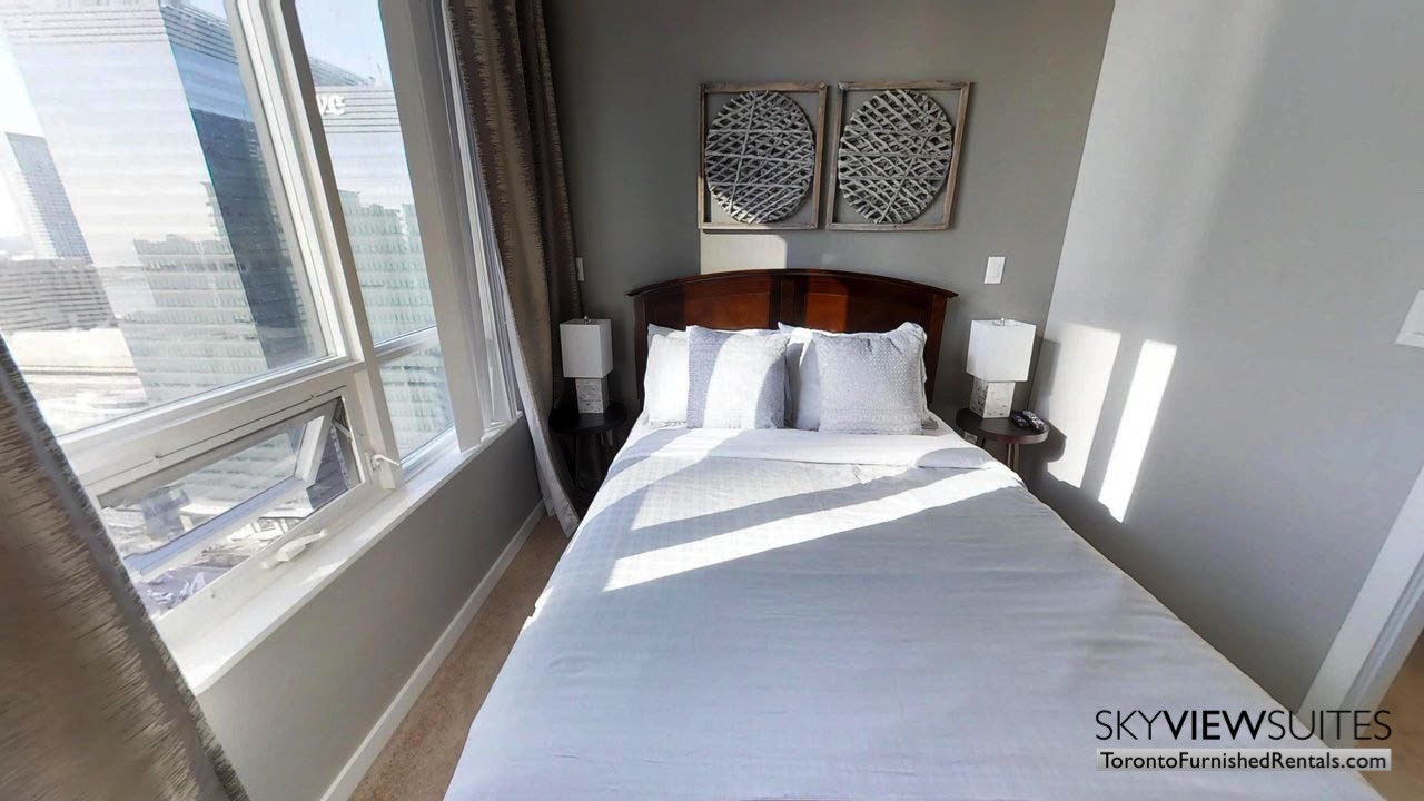 furnished rentals toronto Maple Leaf Square bedroom