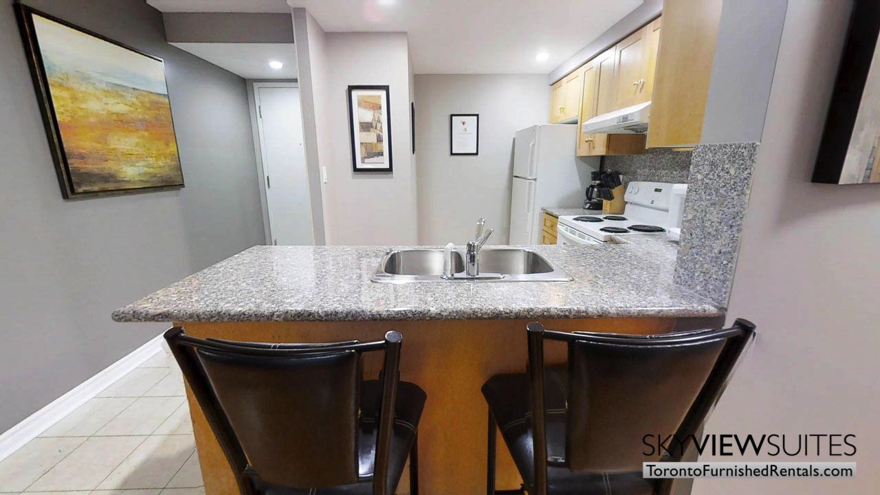 furnished rentals toronto simcoe and richmond kitchen