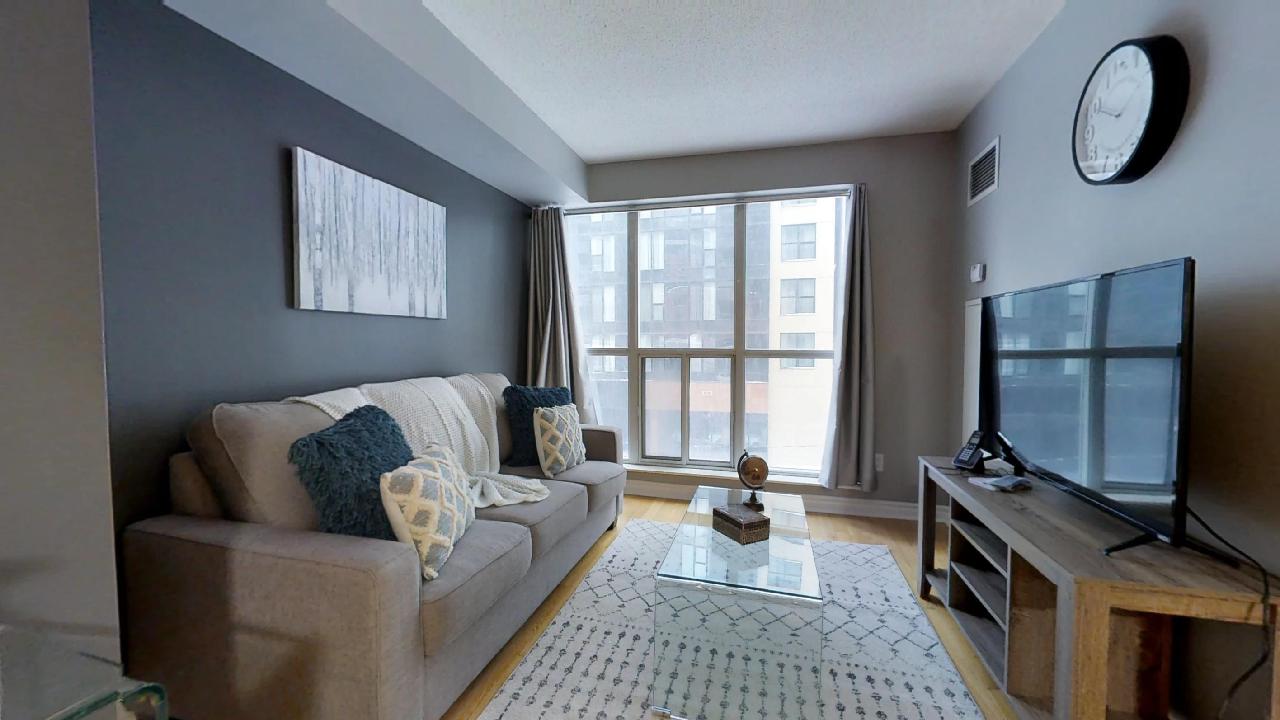 living room near wellington street toronto furnished apartment