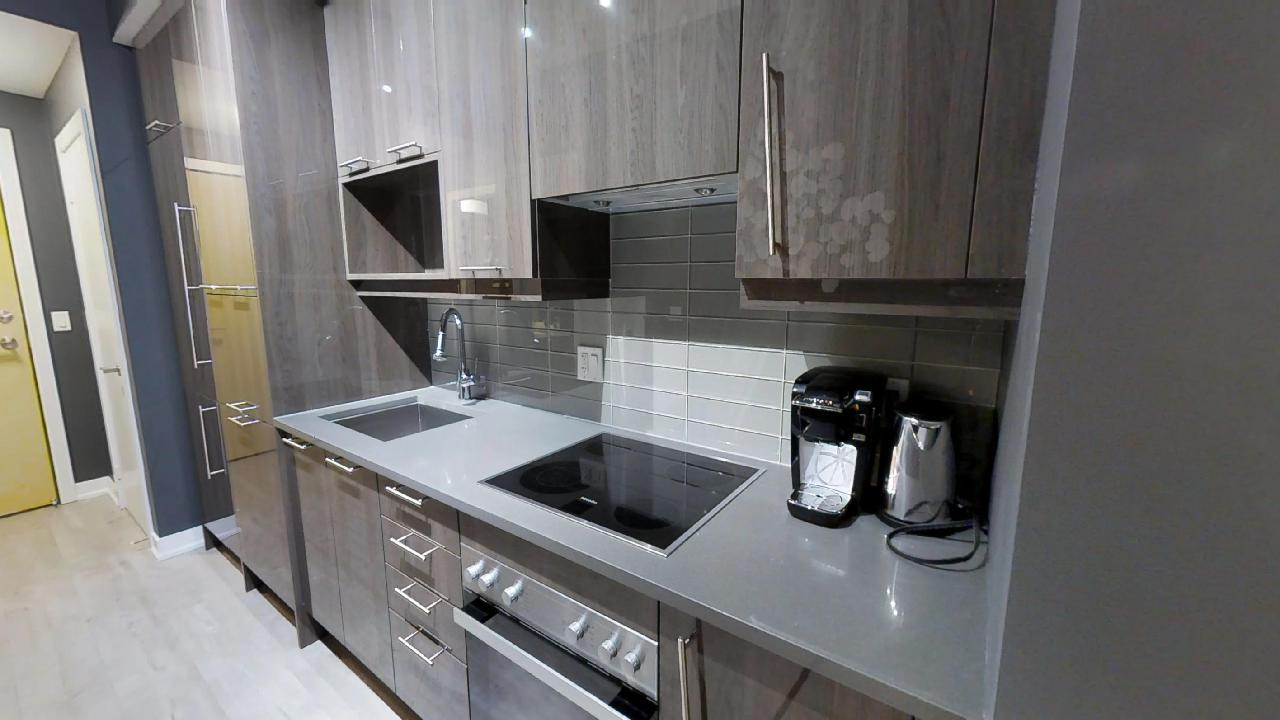 an example of a modern kitchen at toronto's financial district